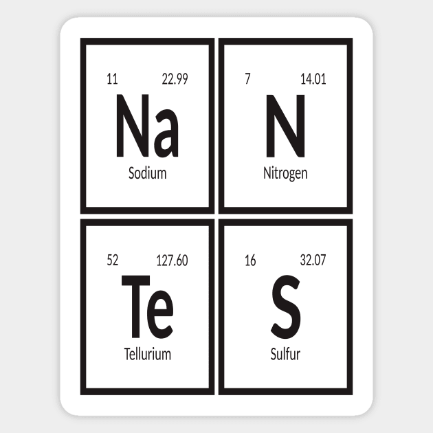 Nantes City | Periodic Table Sticker by Maozva-DSGN